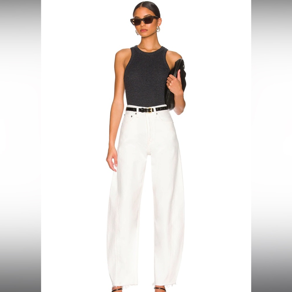 NEW AGOLDE PIECED ANGLED JEAN IN (SUGAR)